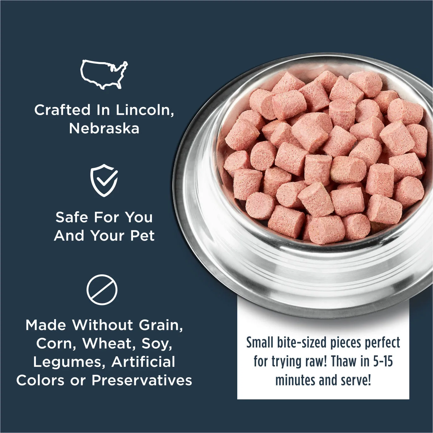 Instinct Natural Beef Recipe Raw Frozen Bites Dog Food