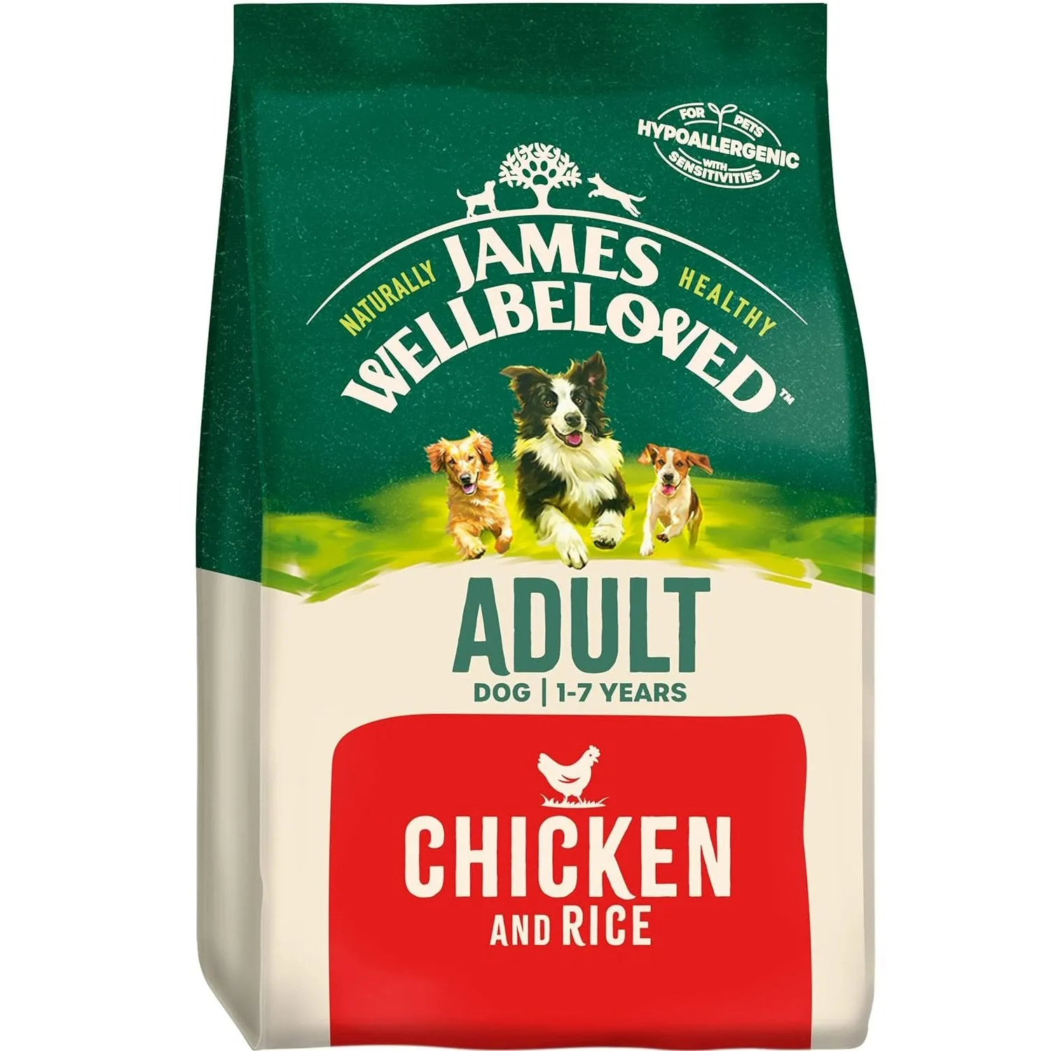 James Wellbeloved 15kg Chicken & Rice Adult Dry Dog Food