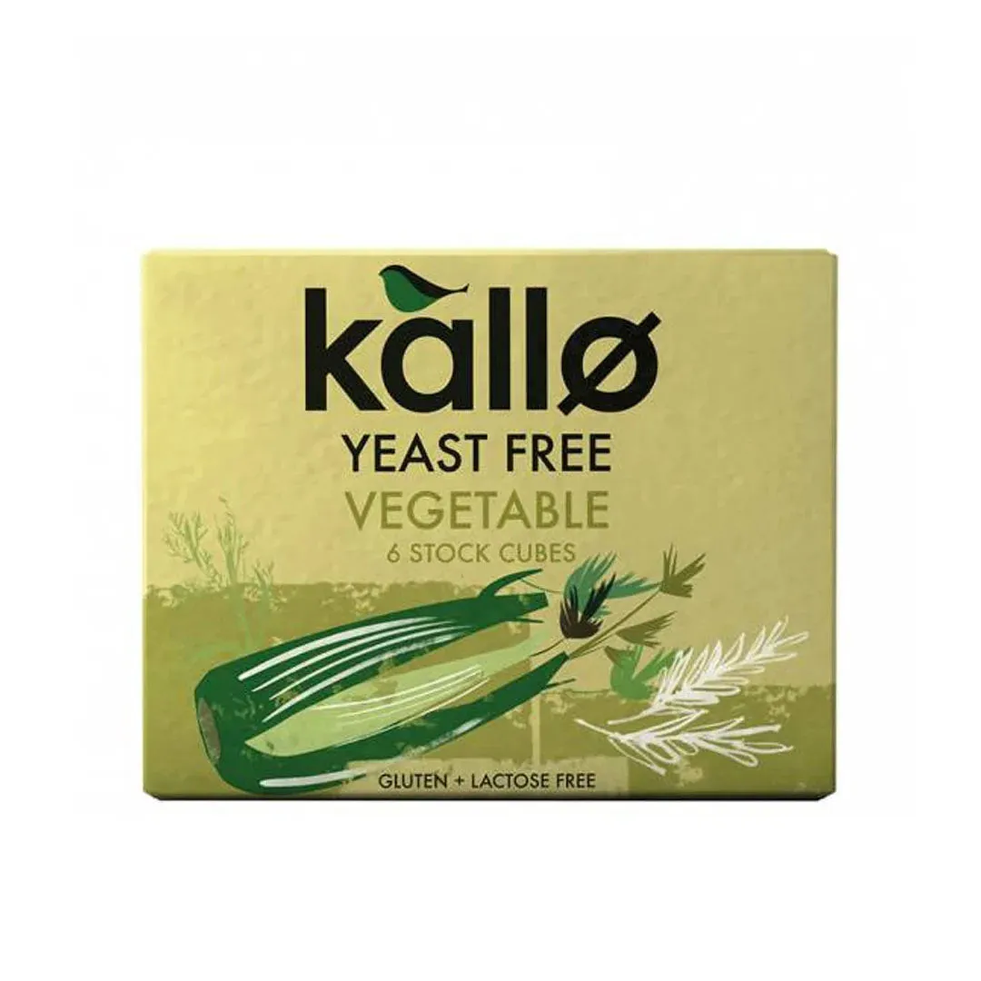 Kallo Yeast Free Vegetable Stock 6 Cubes