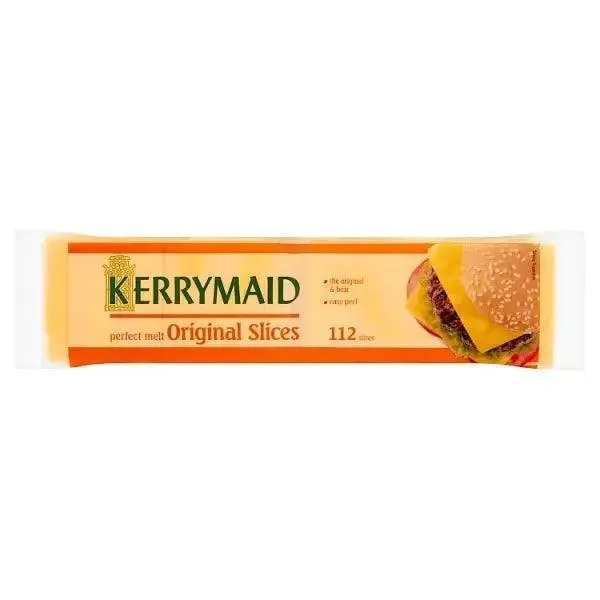 Kerrymaid Processed Cheddar Cheese Food Slices 112 Slices 1.4kg