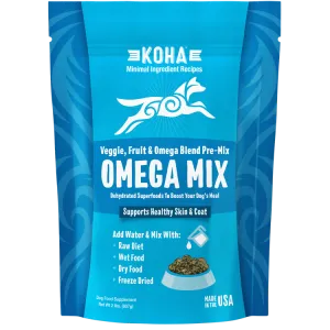 KOHA Omega Mix Healthy Skin & Coat Recipe Dehydrated Mix for Wet Dog Food