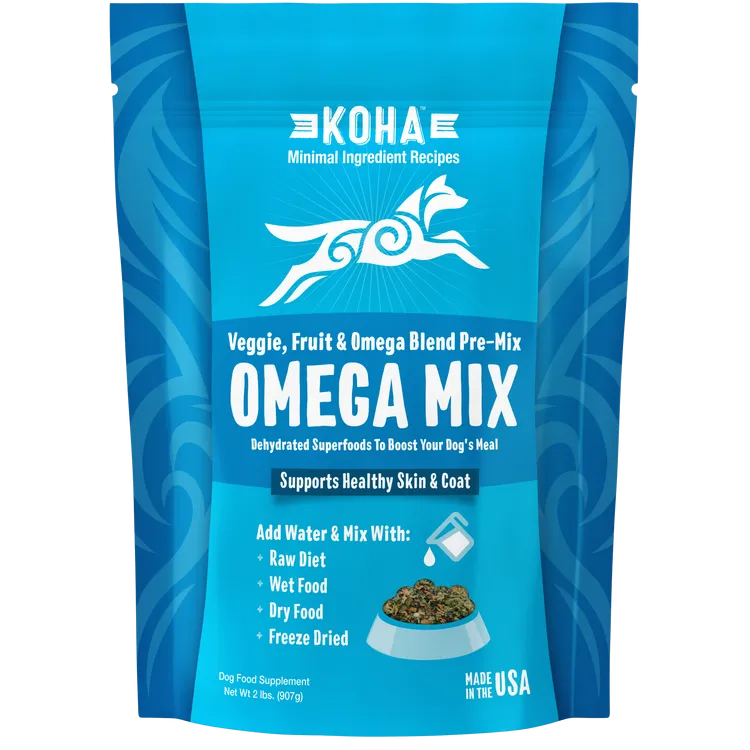 KOHA Omega Mix Healthy Skin & Coat Recipe Dehydrated Mix for Wet Dog Food