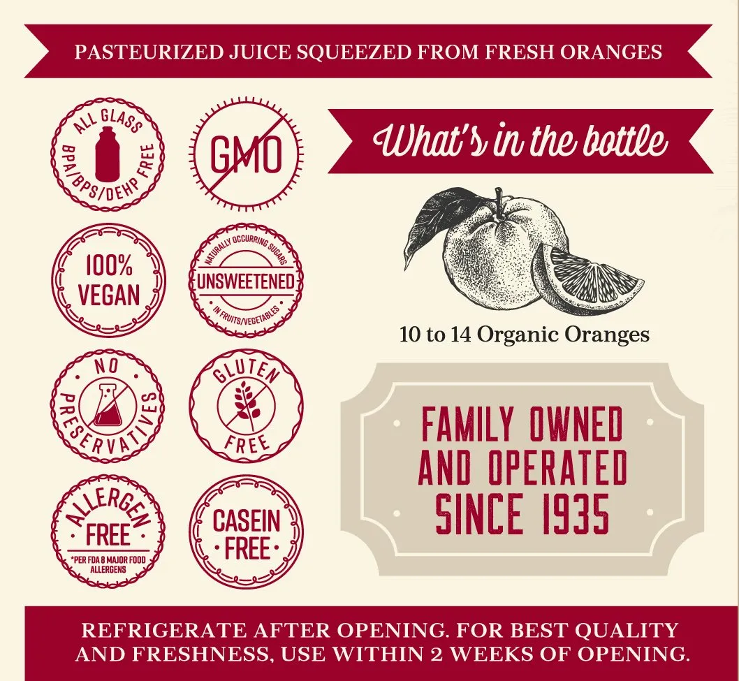 Lakewood Orange Juice Organic 32oz