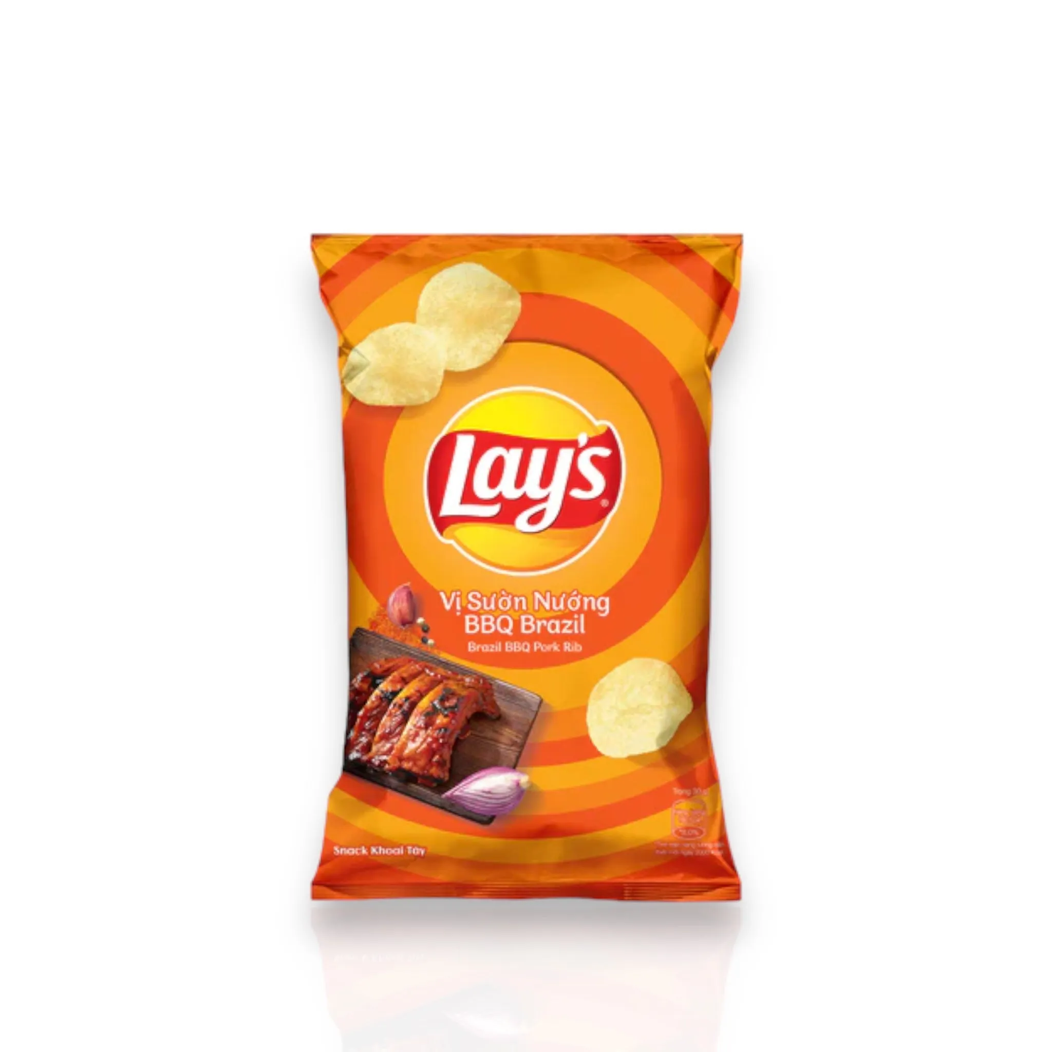 Lay's Potato Chips Brazil BBQ Pork Rib Flavor 43g