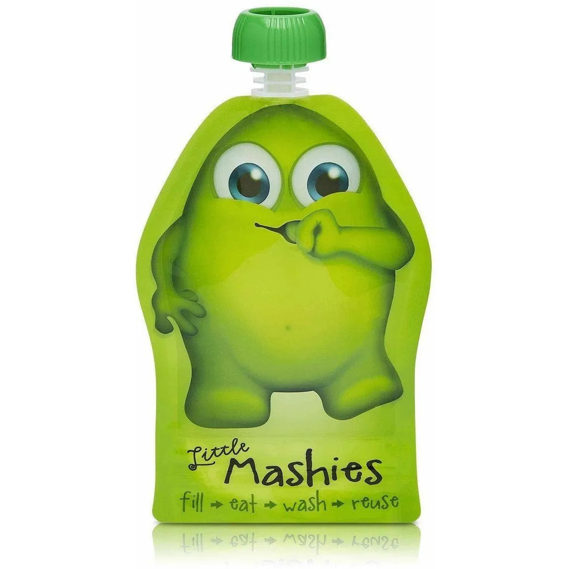 Little Mashies - Reusable Food Pouches 2PK (Green)