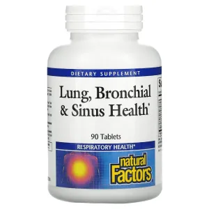 Lung, Bronchi and Sinus Health, 90 Tablets, Natural Factors