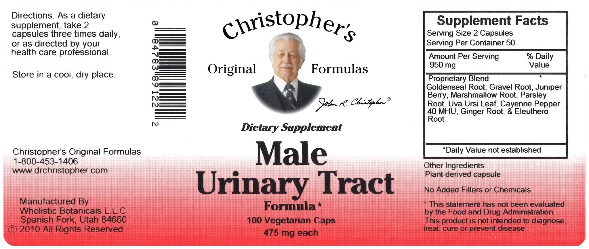 Male Urinary Tract - 100 capsules