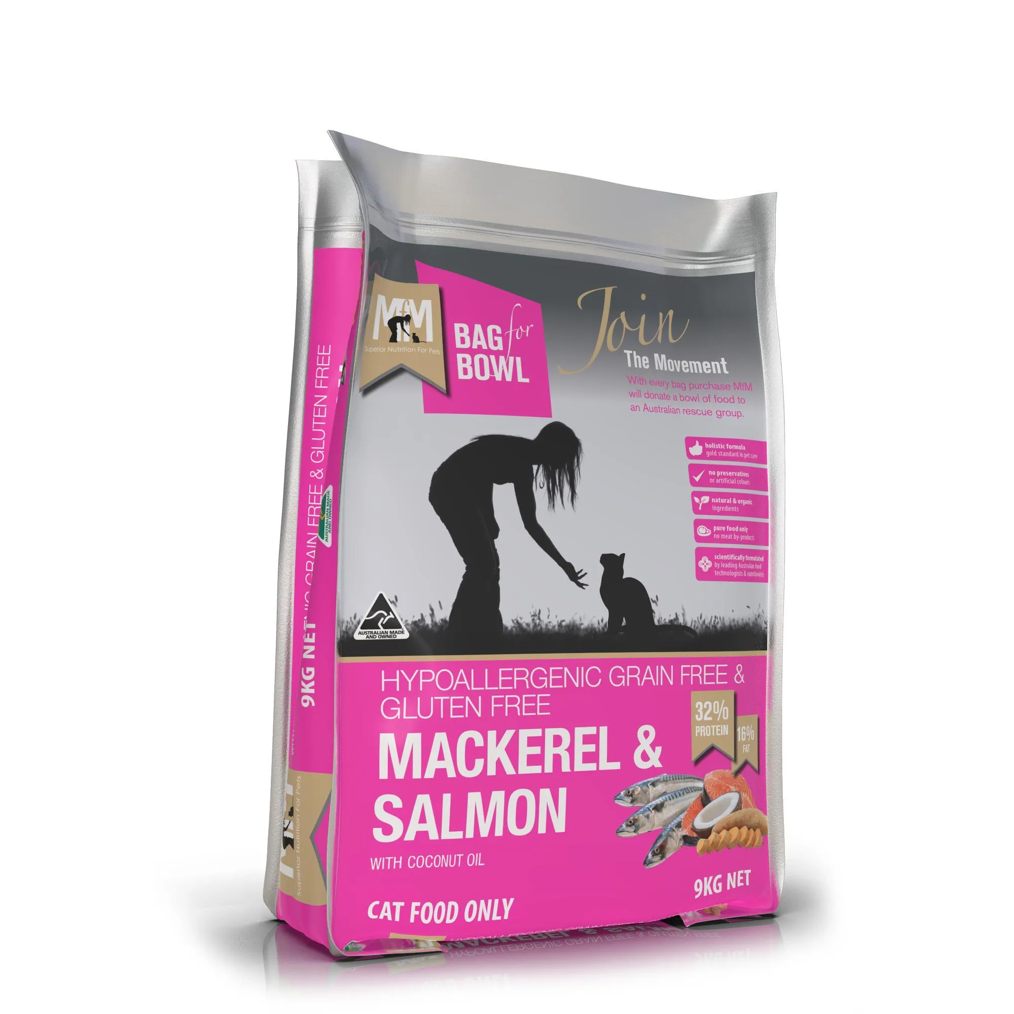 Meals for Meows Grain Free Mackerel and Salmon Dry Cat Food 9kg