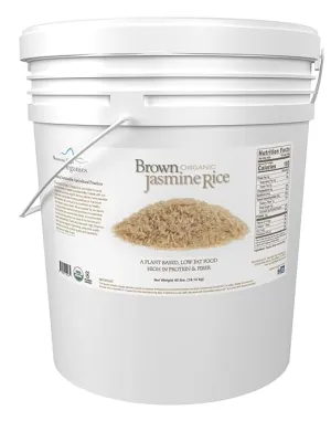 Mountain High Organics - Certified Organic Jasmine Brown Rice 6 Gallon/40lb Bucket