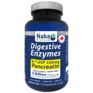 Naka Digestive Enzymes (Shelf Stable) - 75 Caps