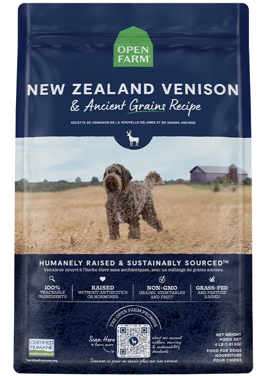 New Zealand Venison & Ancient Grains Dry Dog Food