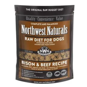 Northwest Naturals Raw Frozen Bison & Beef Nuggets Dog Food