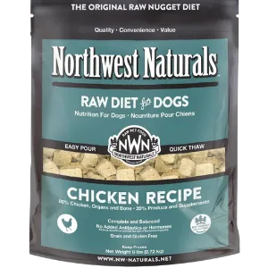 Northwest Naturals Raw Frozen Chicken Nuggets Dog Food