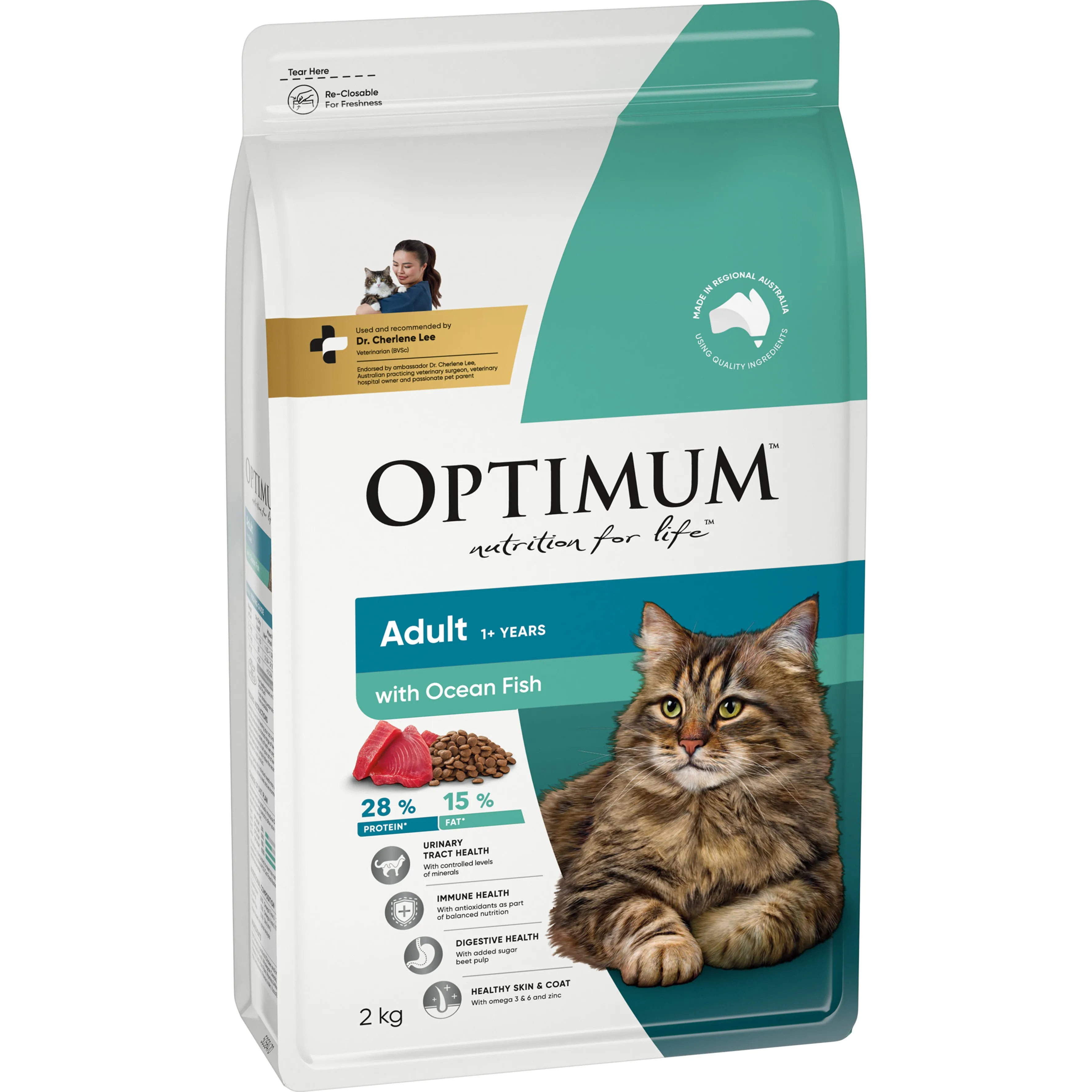 Optimum Cat Adult Dry Food Oceanfish 2kg