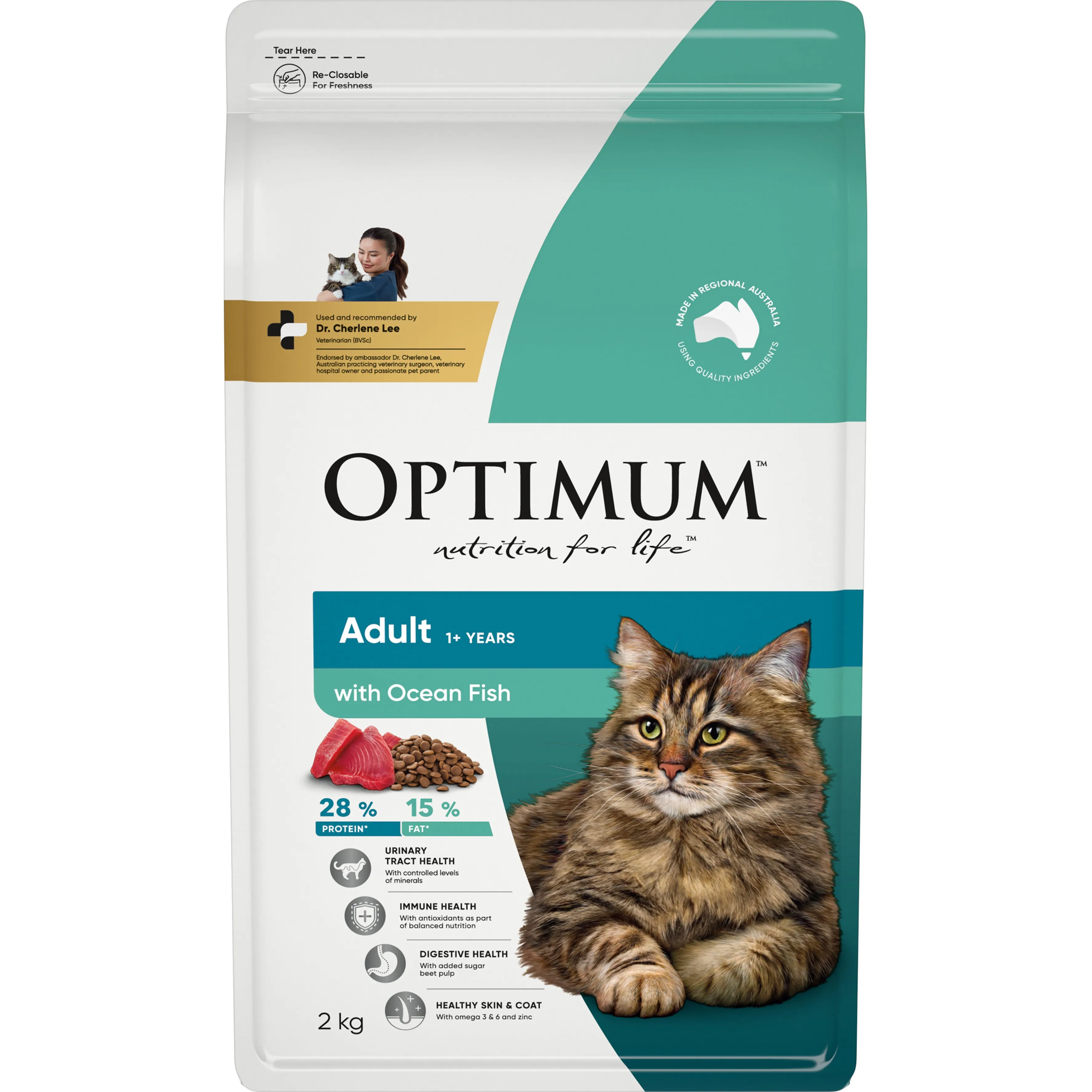 Optimum Cat Adult Dry Food Oceanfish 2kg