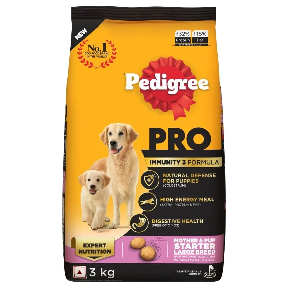 Pedigree PRO Expert Nutrition Lactating/Pregnant Mother & Puppy Starter(3 to 12 Weeks) Large Breed Dog Dry Food (Limited Shelf Life) (Buy 1 Get 1)