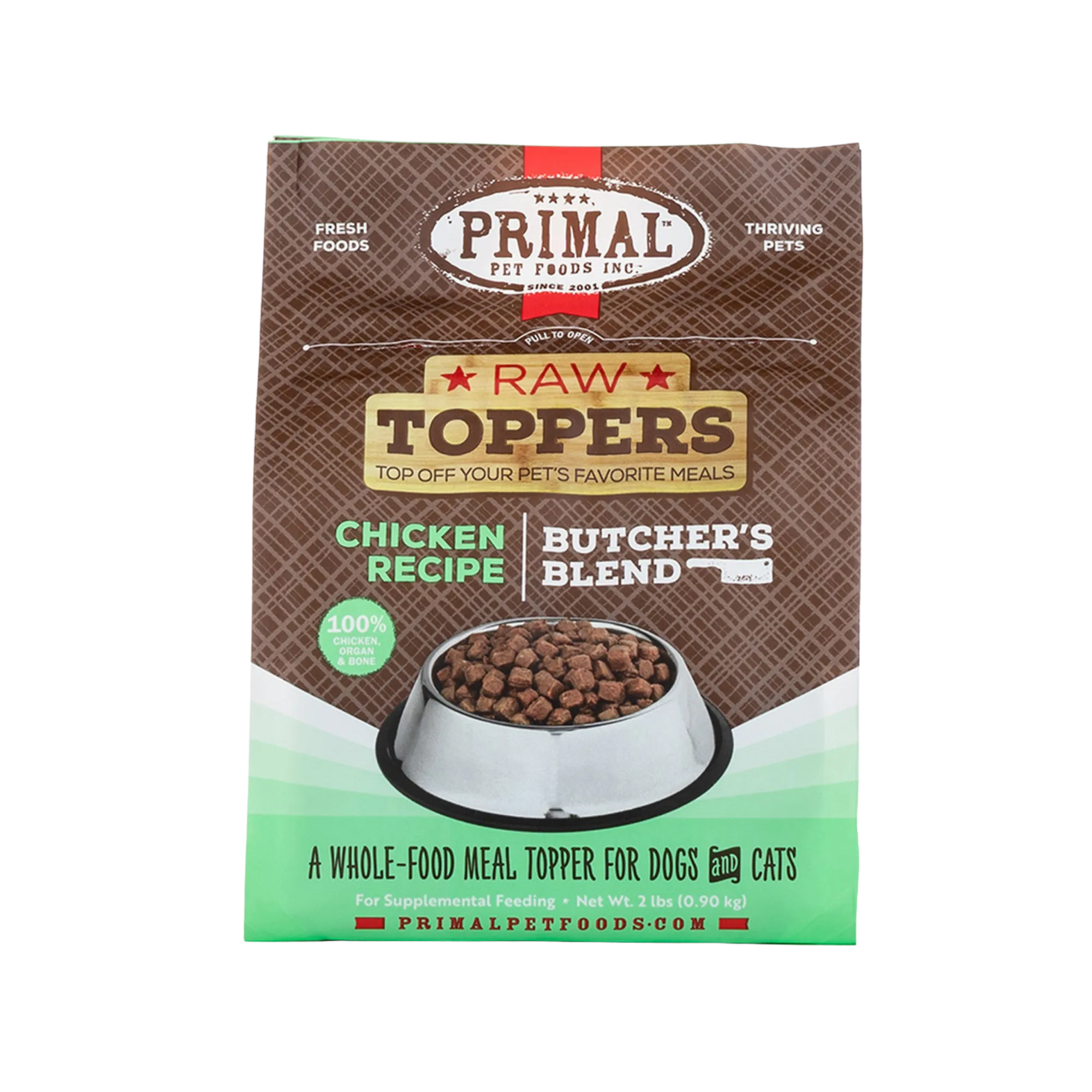 Primal Frozen Topper Butcher's Blend Chicken, 2 lb