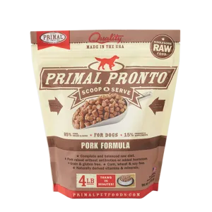 Primal Pronto Pork Formula Raw Frozen Dog Food 4lb