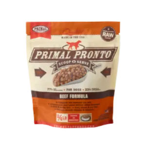 Primal Pronto Trial Size Beef Formula Raw Frozen Dog Food 12oz