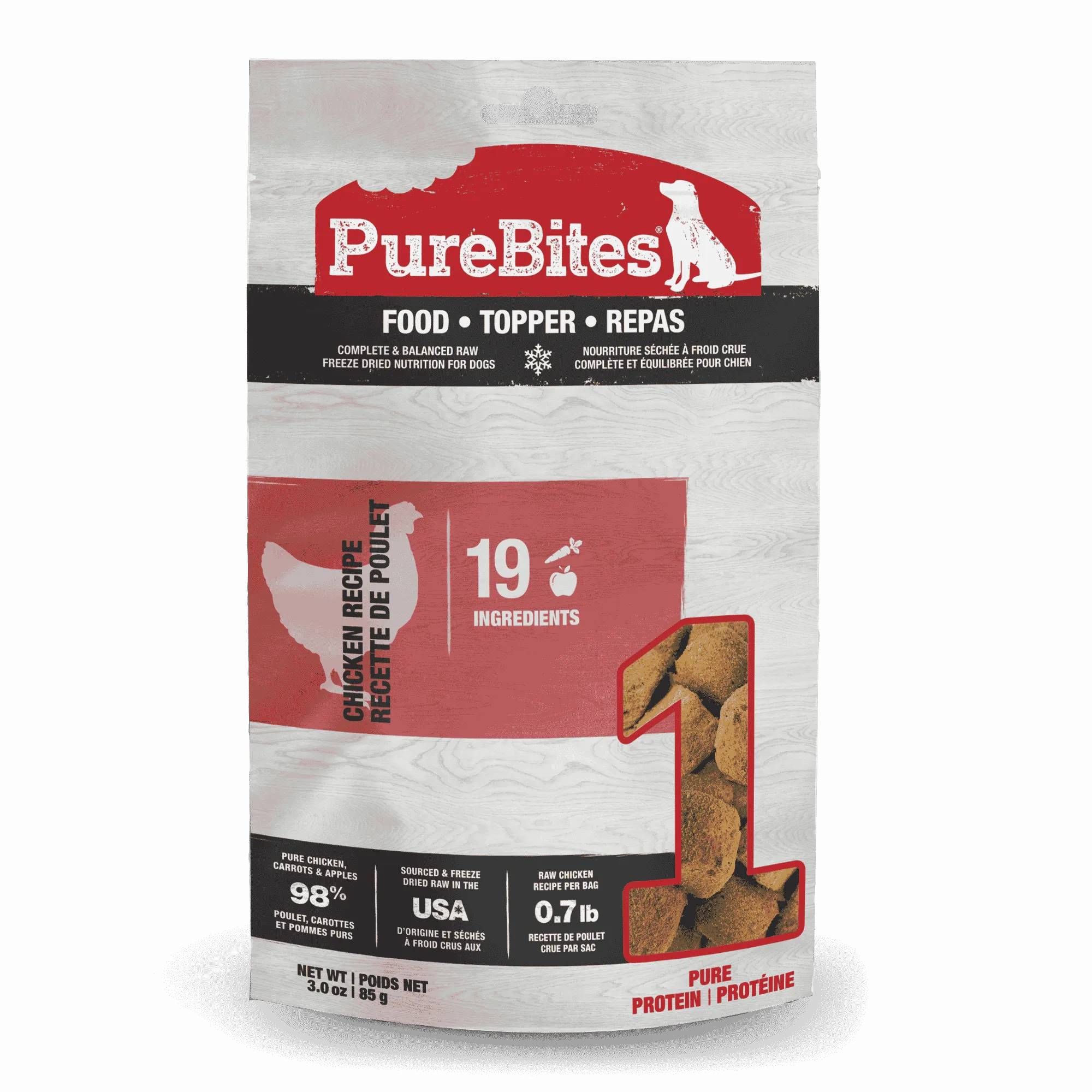 PureBites for Dogs - Chicken Recipe Food Topper