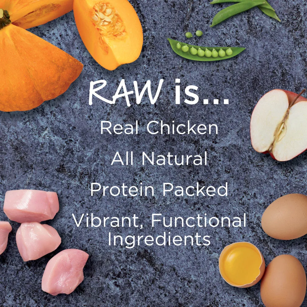 Raw Boost Gut Health Grain Free Kibble   Raw Adult Dog Dry Food - Chicken