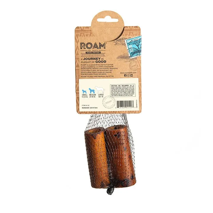 Roam Dog Treats Smoked Marrow Cape Ostrich Bone