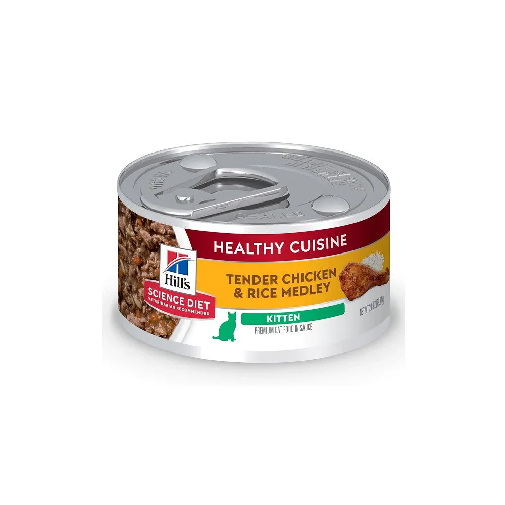 Science Diet - Healthy Cuisine Roasted Chicken & Rice Medley Kitten Wet Food