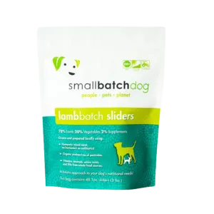 Small Batch Lamb Frozen Raw Dog Food Sliders, 3 lbs