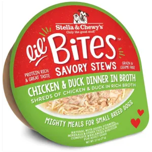 Stella & Chewy's Lil Bites Savory Stew Chicken & Duck Dog Food 2.8 oz