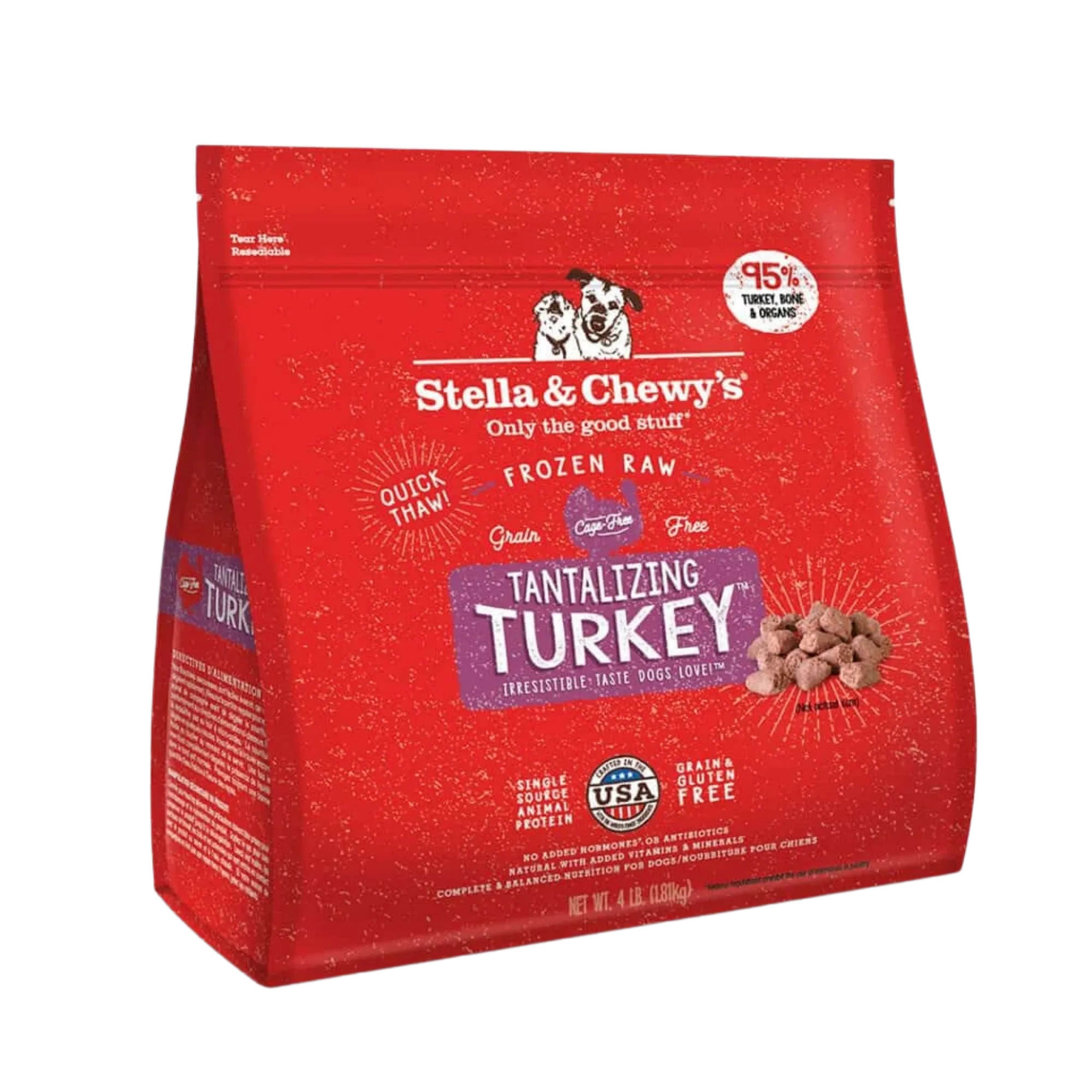 Stella & Chewy's Raw Frozen Tantalizing Turkey Dinner Morsels Dog Food