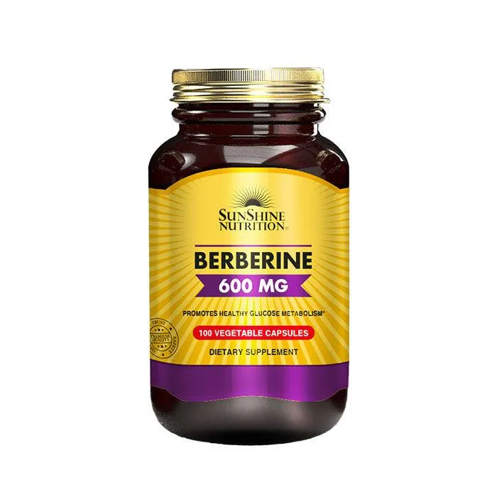 Sunshine Nutrition Berberine 600mg 100 capsules