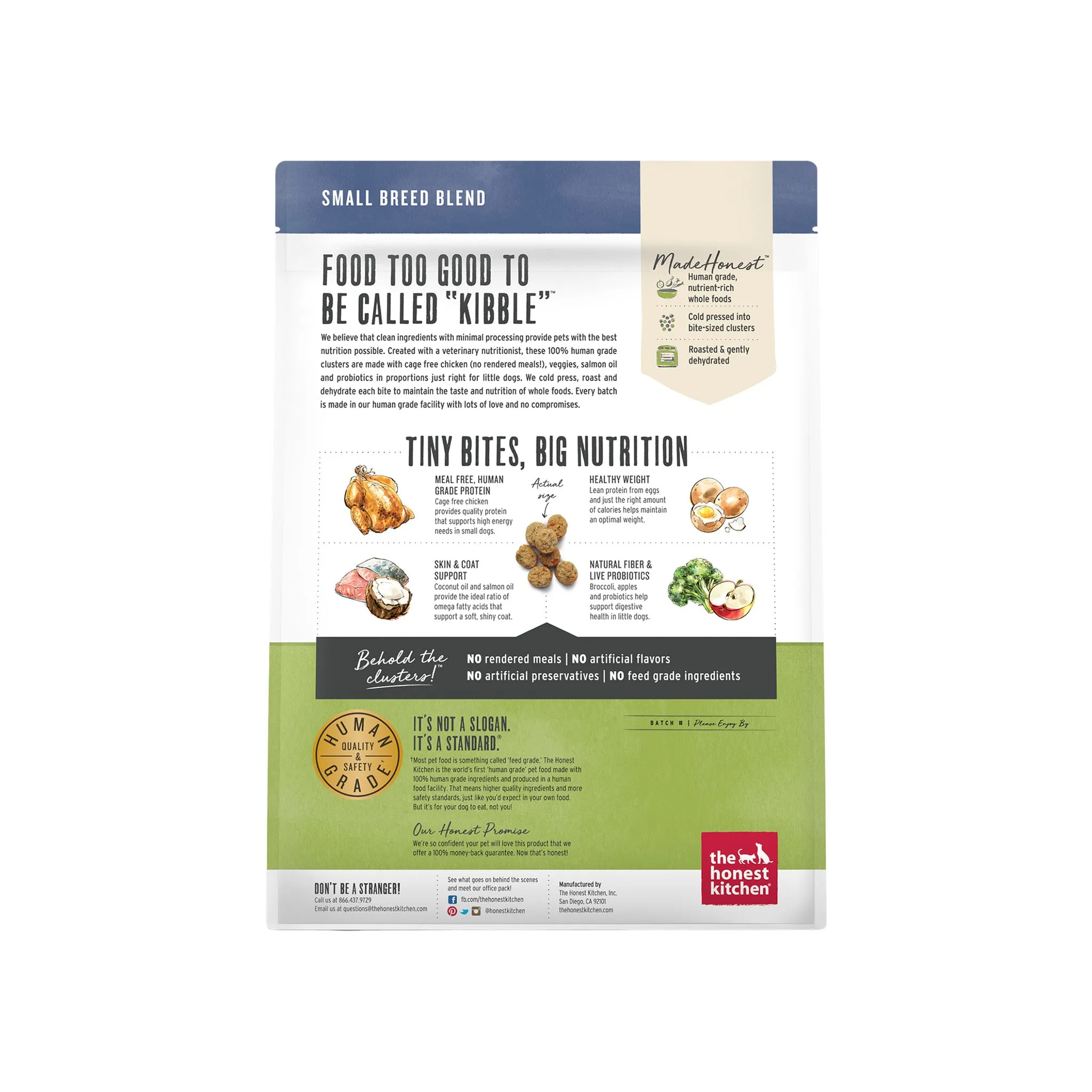 The Honest Kitchen Grain Free Whole Food Clusters Small Breed Dog Food