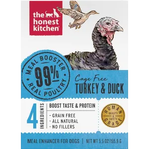 The Honest Kitchen Meal Boosters 99% Turkey & Duck For Dogs, 5-oz jar