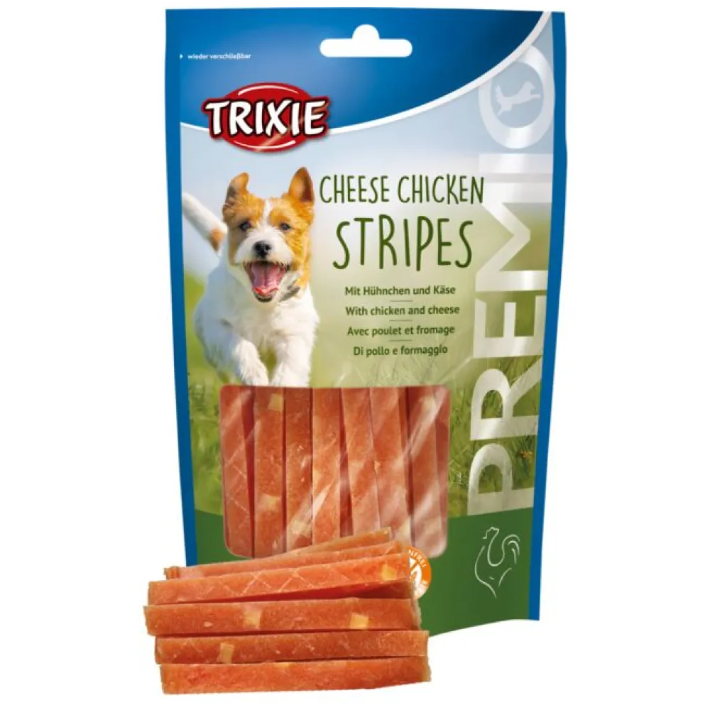 Trixie Fruits and Vegetables Energy Bars and Cheese Chicken Strip Dog Treats Combo