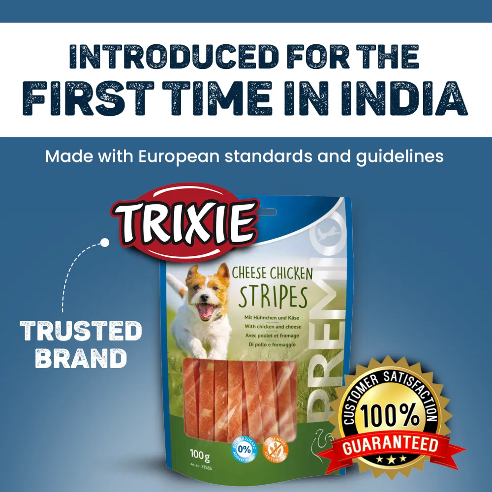 Trixie Fruits and Vegetables Energy Bars and Cheese Chicken Strip Dog Treats Combo