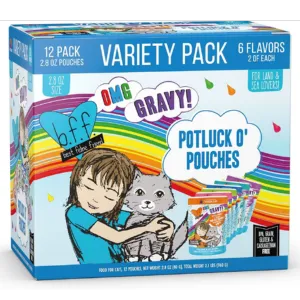 Weruva BFF OMG Potluck O' Pouches Variety Pack Canned Cat Food