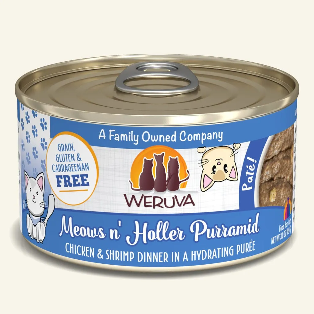 Weruva Cat Patés Dinner in a Hydrating Purée 3.0 oz. Cans