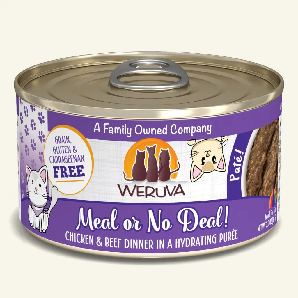 Weruva Cat Patés Dinner in a Hydrating Purée 3.0 oz. Cans