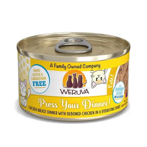 Weruva Cat Patés Dinner in a Hydrating Purée 3.0 oz. Cans