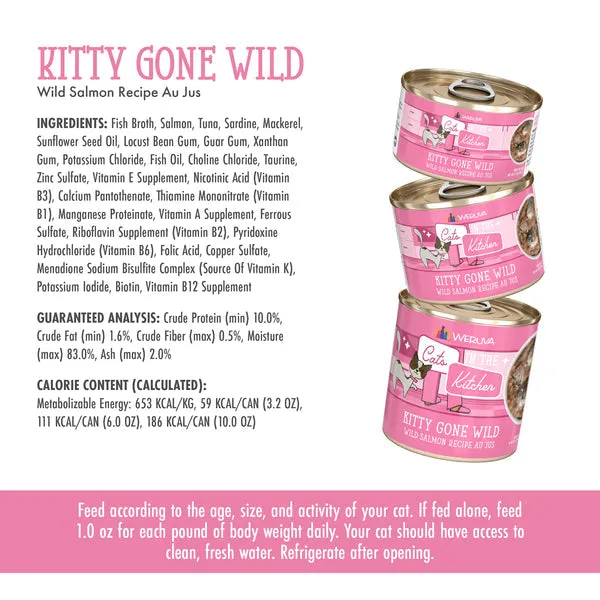 Weruva Kitty Gone Wild Wild Salmon Recipe Au Jus Canned Cat Food