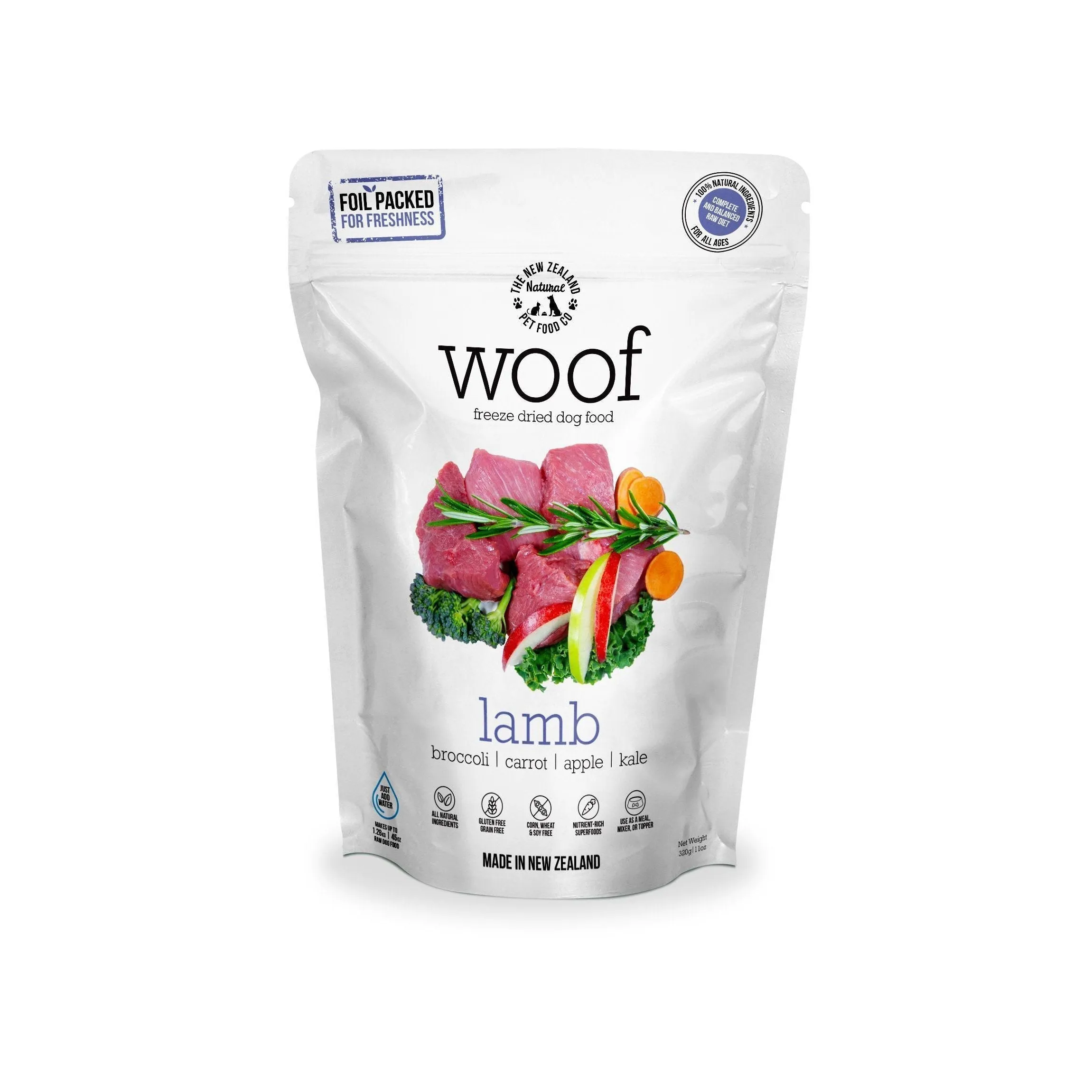 Woof Freeze Dried Dog Food Lamb 280g