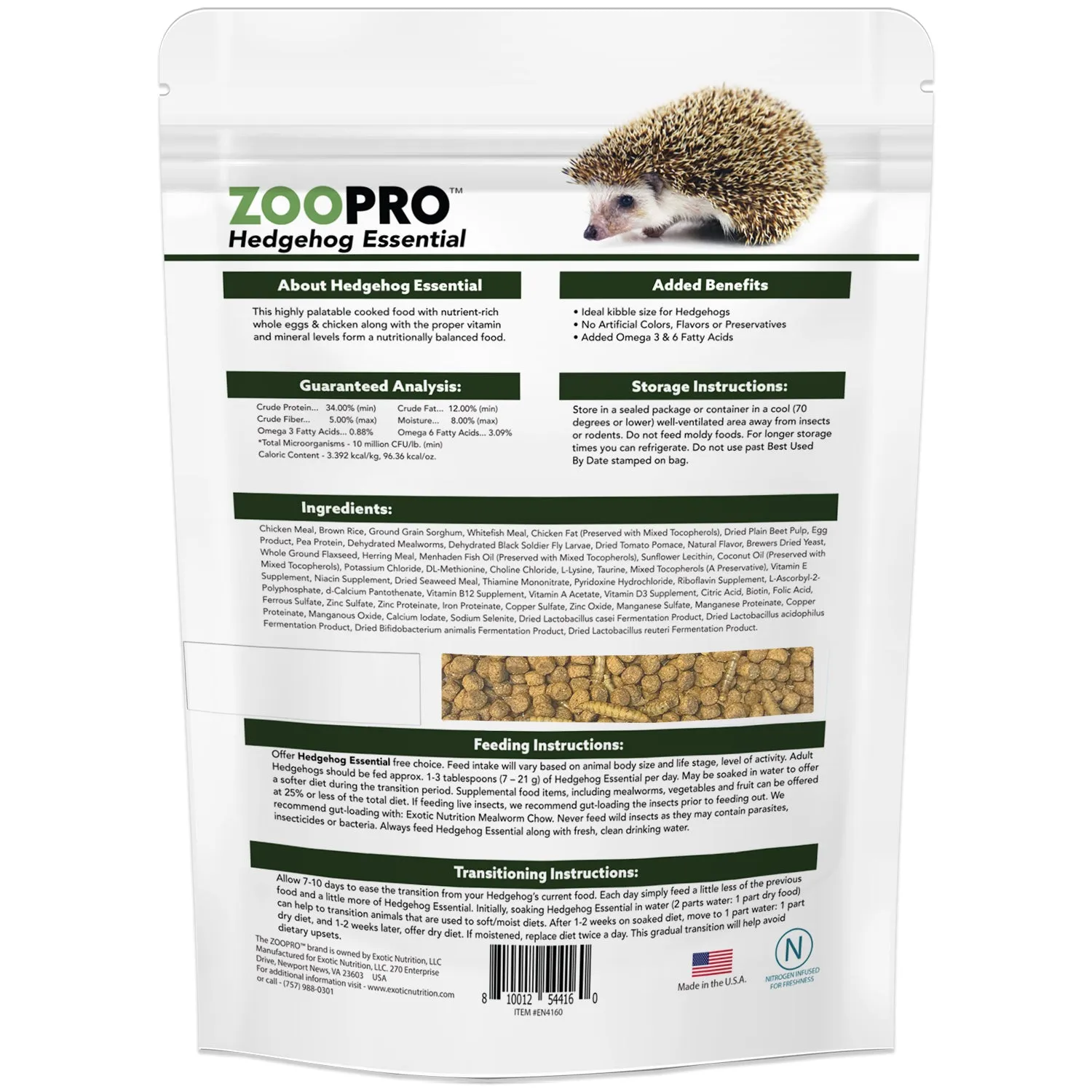 ZooPro Hedgehog Essential Hedgehog Food