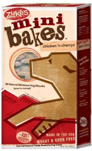 Zuke's Mini Bakes Chicken n' Cherryz Dog Treat