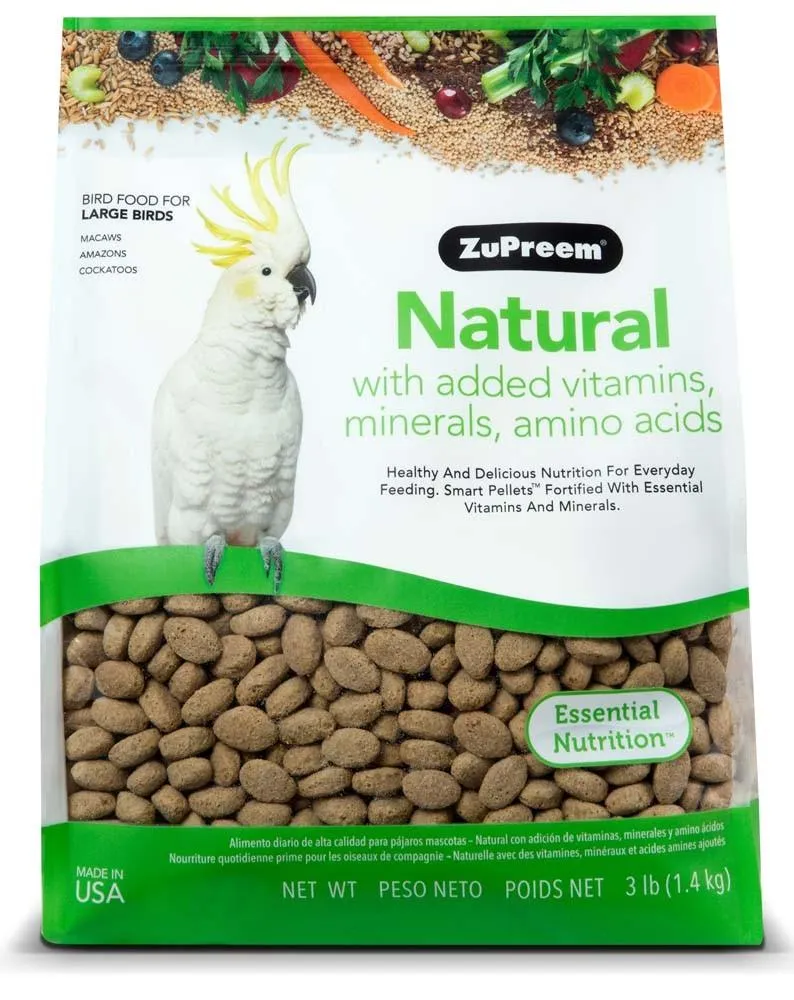 ZuPreem Natural Large Parrots 3lb